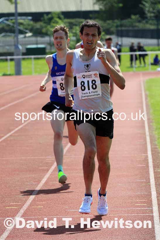 Senior Mens 1500 metres, 2023 North Eastern Track and Field Champs., Middlesbrough Sports Village, Middlesbrough. Photo: David T. Hewitson/Sports for All Pics